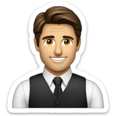 Tom Cruise waiter  sticker