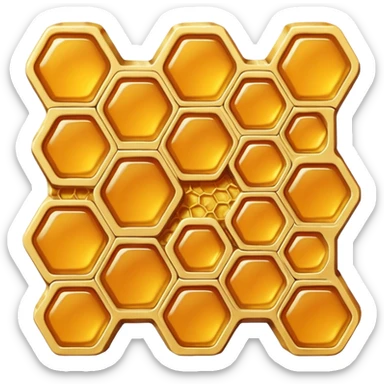 a piece of honeycomb sticker