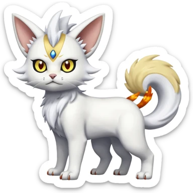 Trico-Absol-Meowth-Gatomon-fusion, full body sticker
