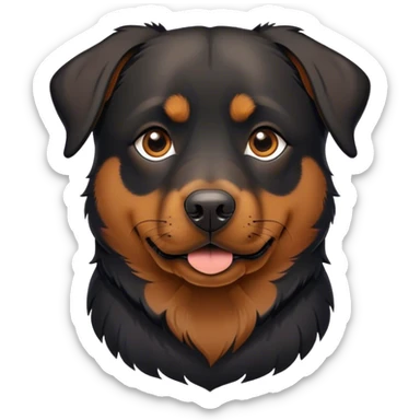 Black shepherd Rottweiler mix sticker
