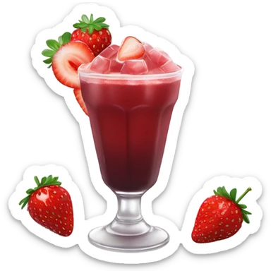Strawberry açaí drink Starbucks  sticker
