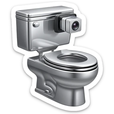toilet with camera head, skibidi toilet sticker
