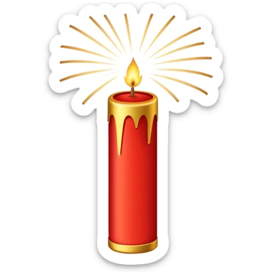 holiday firecracker sticker