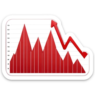 health declining chart sticker
