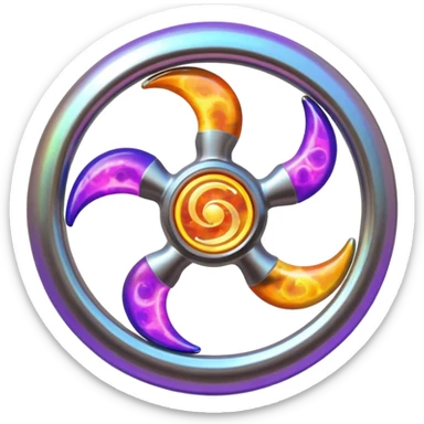 psychic triskelion fidget spinner planet orb galaxy lava lamp plasma ball plasma lamp light  sticker