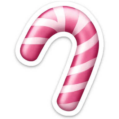 Pink candy cane sticker
