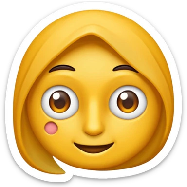 Ortası delik yamuk kare sticker