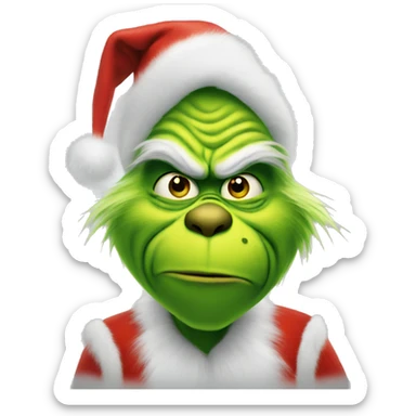 Christmas grinch sticker