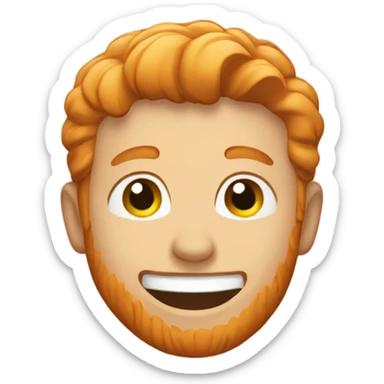 Happy ginger sticker