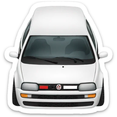 White gti sticker