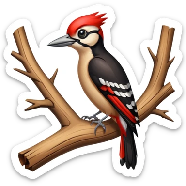 Woodpecker sticker