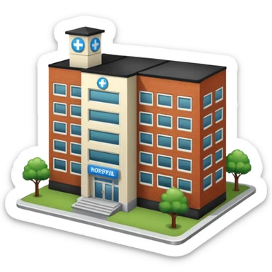 HOSPITAL desde fuera  sticker