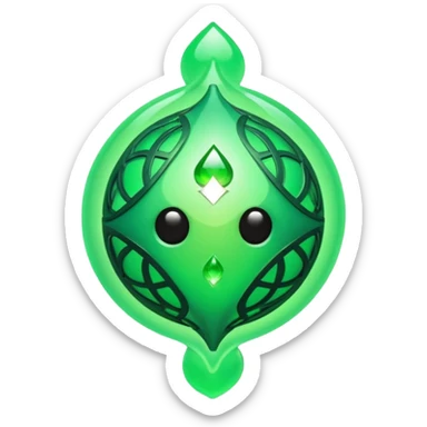 life elemental orb in playing card sticker