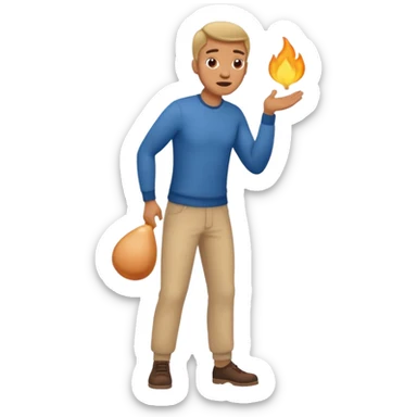 A man farting sticker