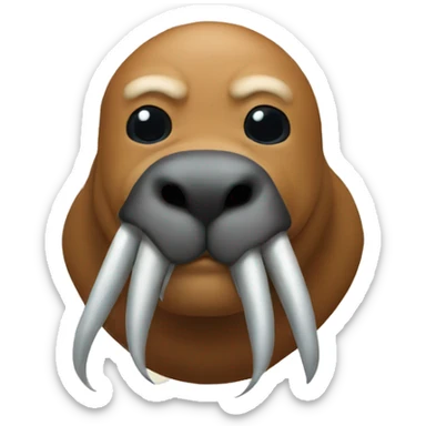 An epic, killer walrus sticker