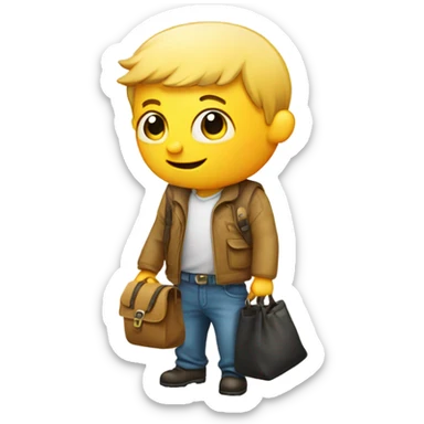 Robbe with a bag sticker