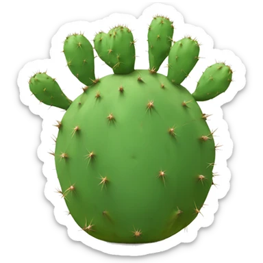 Prickly pear cactus sticker