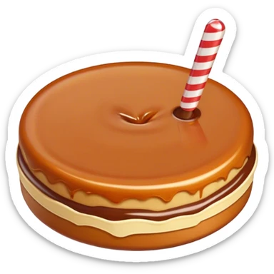 Dalgona candy circle  sticker