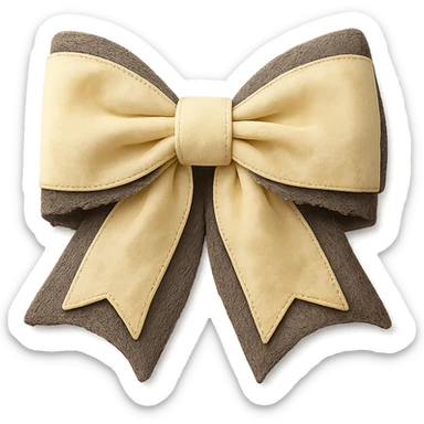 Make the gothic yellow bow pastel yellow while keeping the lace and velvet details. Maintain a photorealistic style and keep the background transparent. sticker