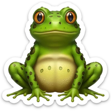 A cute frog and toad sticker