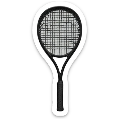 Chanel Tennis racket in black sticker