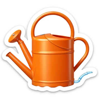 orange Watering Can sticker