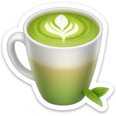 Tasse de Latte matcha sticker