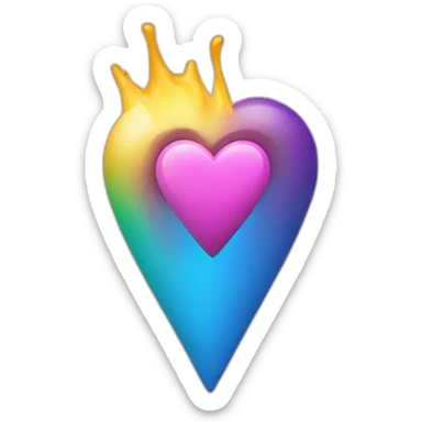 Cœur avec une flèche à l’intérieur  sticker