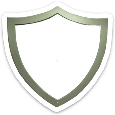 Create an emoji of a green scalloped shield that has check mark in the center sticker