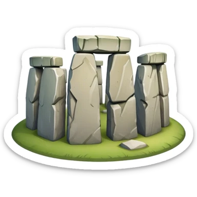 Cinematic Realistic Stonehenge Emoji sticker
