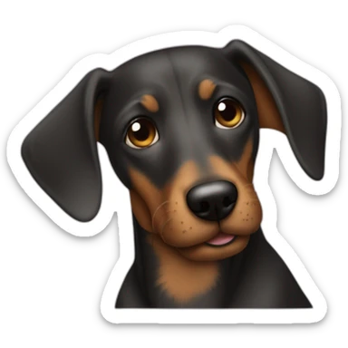 Dackel mann sticker