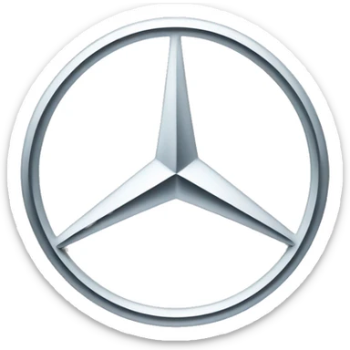 Mercedes logo sticker