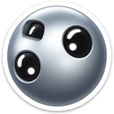 Metal cute black eyes Kirby ball driving on 4 car wheels sticker