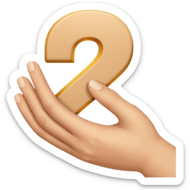 des doigt faisais le chiffre 2  sticker