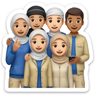 slang Muslim teenagers sticker