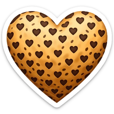 cheetah print heart sticker