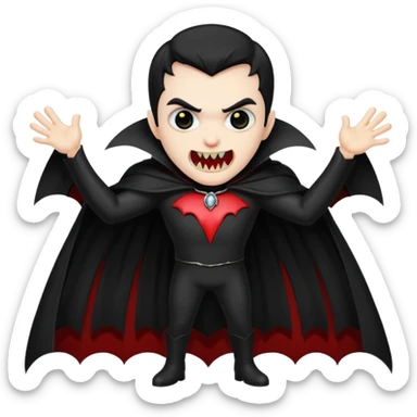 Create an emoji of  a scary Vampire full bodied sticker