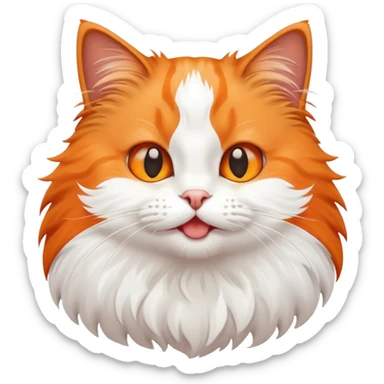 Cat  mewing￼ sticker