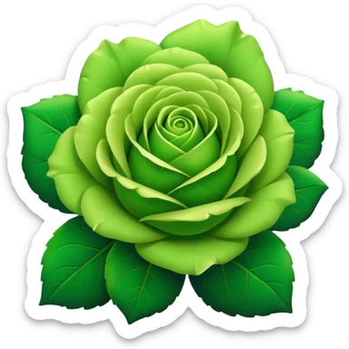 Green Rose sticker