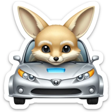 fennec car sticker