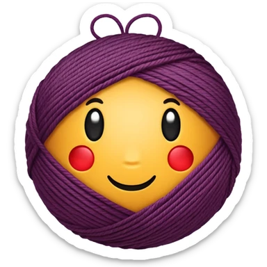 yarn ball sticker