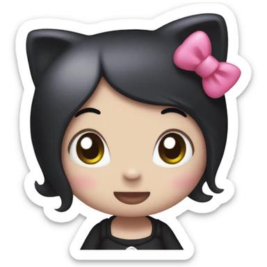 hello kitty and kuromi+ç sticker