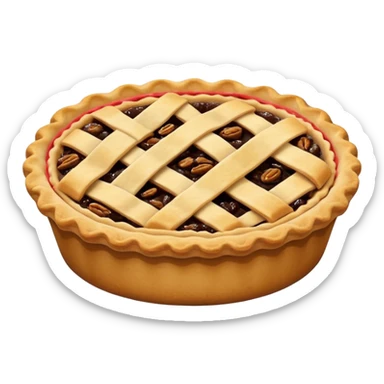 create a pie emoji, similar to a mince pie sticker