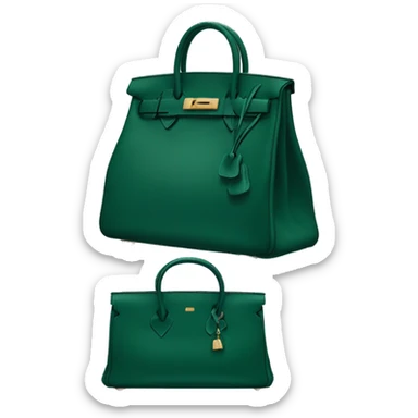 dark green hermes birkin bag sticker