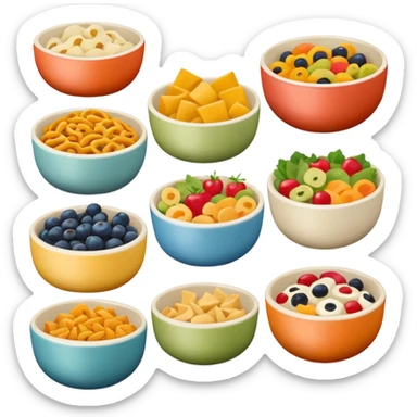 leftover food bowls sticker