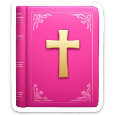 pink bible sticker