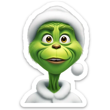 the grinch getting ready for knee surgey tomorrow  sticker