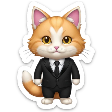 𝐦𝐚𝐠𝐢𝐜 𝐜𝐚𝐭 𝐰𝐢𝐭𝐡 𝐛𝐥𝐚𝐜𝐤 𝐬𝐮𝐢𝐭 sticker