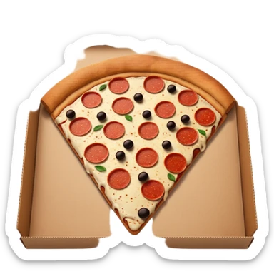 Pizza box is Witten noobini pizza sticker