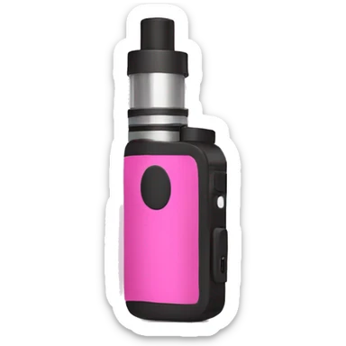 Pink vape sticker